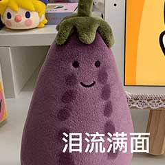泪流满面,Jellycat网红茄子流泪 泪流满面,Jellycat网红茄子流泪