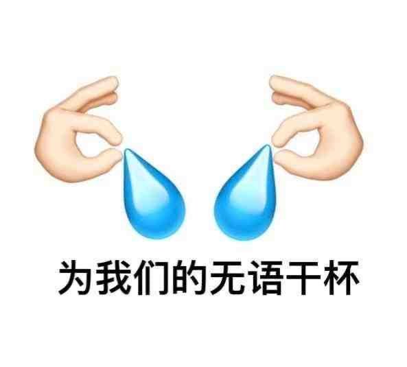 为我们的无语干杯(滴汗表情包)