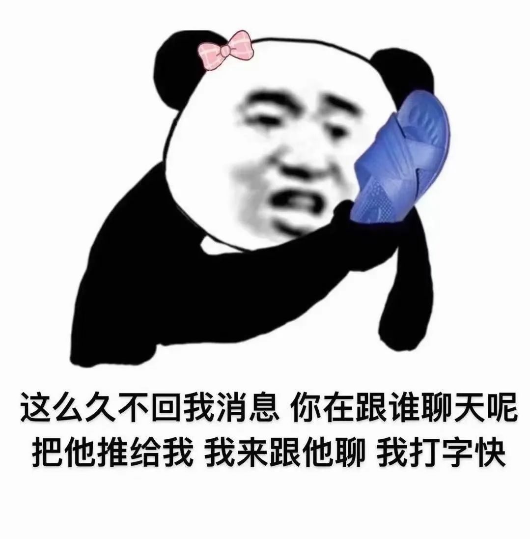 这么久不回我消息你在跟谁聊天呢把他推给我我来跟他聊我打字快