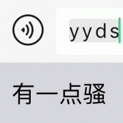 yyds 有一点骚