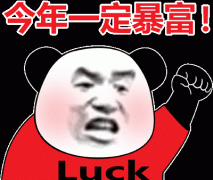 今年一定暴富Luck