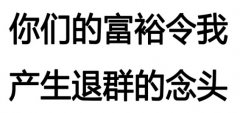 你们的富裕令我产生退群的念头(群聊表情包)