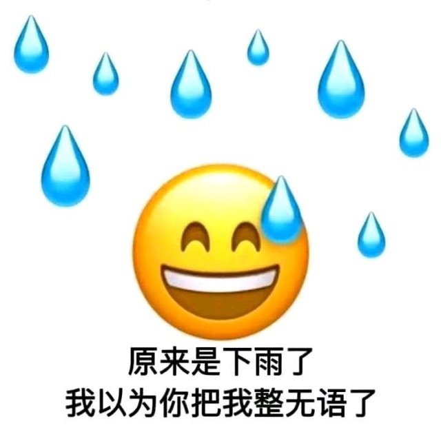 原来是下雨了我以为你把我整无语了