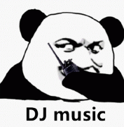 DJ music (熊猫头表情包)