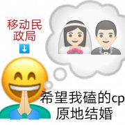 移动民政局  希望我磕的 cp 原地结婚