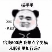 揣手手(期待)(紧脏)给我500块我想点个男模从彩礼里扣行吗?