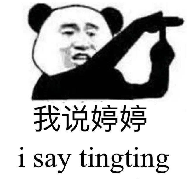 我说婷婷  i say tingting