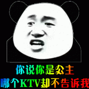 你说你是公主，哪个 KTV 却不告诉我（熊猫头表情包）