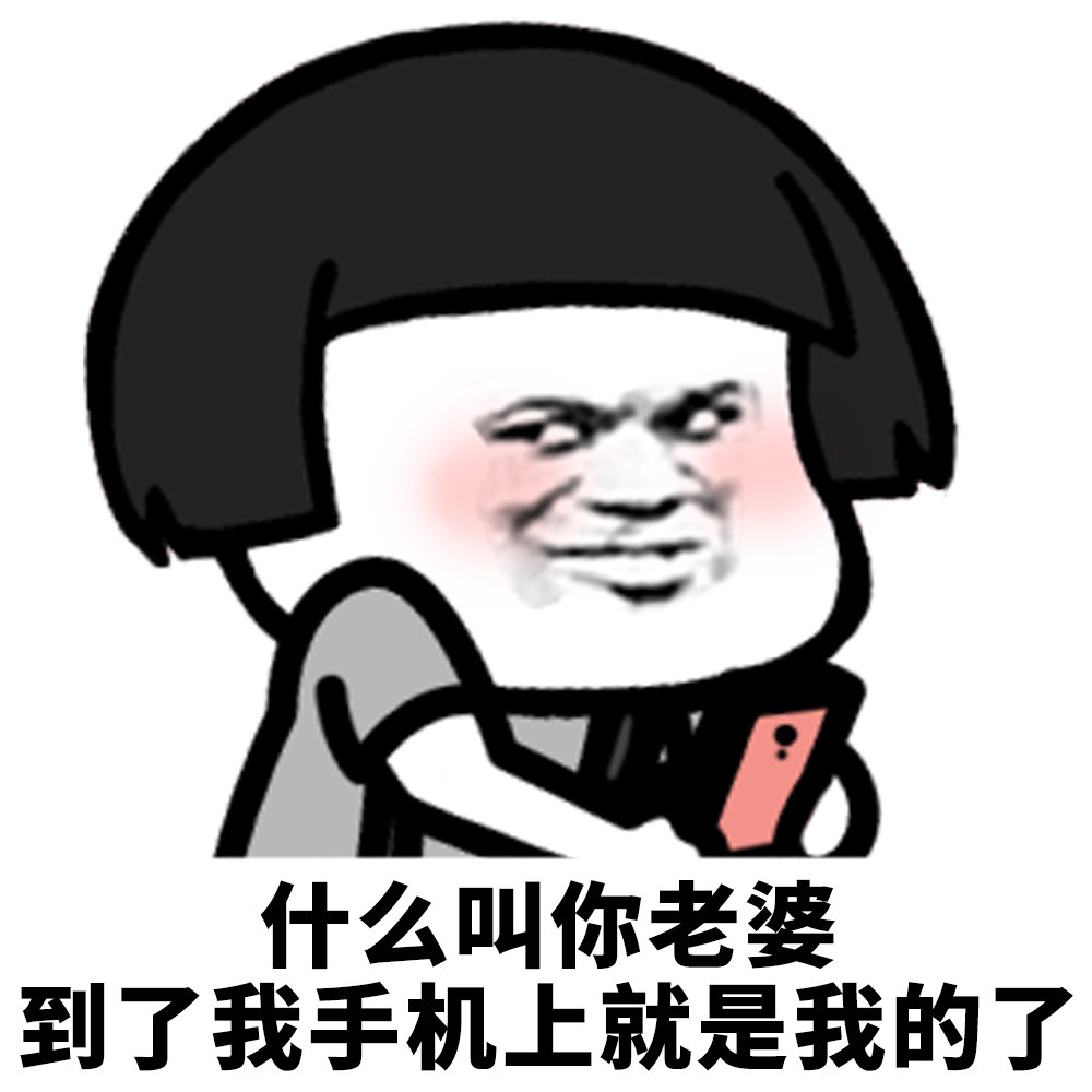 什么叫你老婆，到了我手机上就是我的了