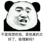 不是我想吹他，是他真的太好了，能理解吗？