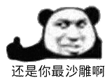 还是你最沙雕啊（熊猫头大拇指）