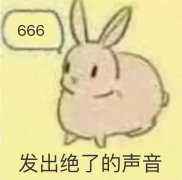 兔子发出绝了的声音：666