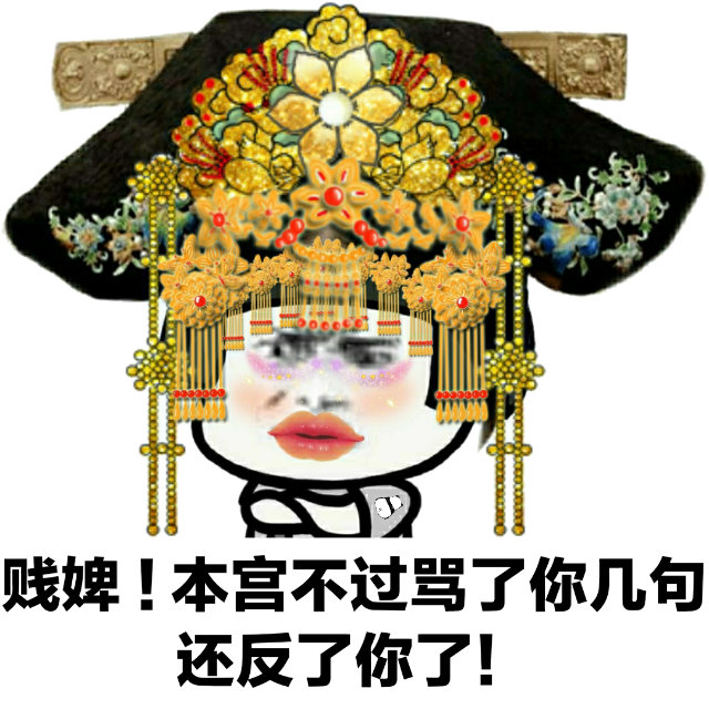 贱婢!本宫不过骂了你几还反了你了!(格格版熊猫头)