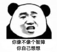 你像不像个智障？你自己想想！