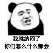 我就纳闷了，你们怎么什么都会