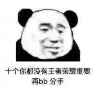 十个你都没有王者荣耀重要，再bb 分手（熊猫头）