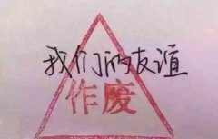 我们的友谊作废盖章