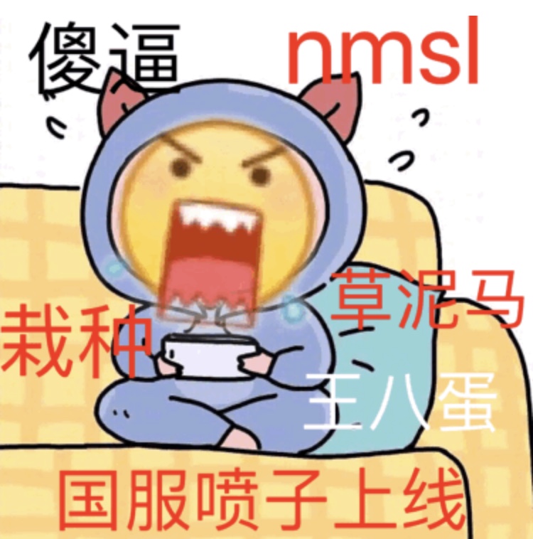 国服喷子上线 傻逼 nmsl