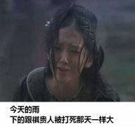 今天的雨下的跟祺贵人被打死那天一样大