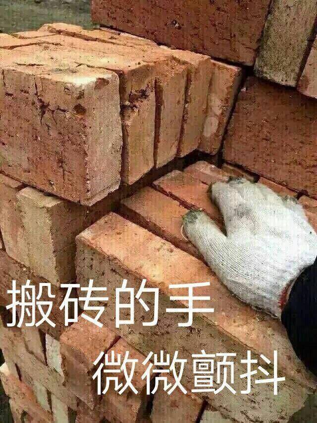 搬砖的手微微颤抖