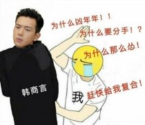 为什么凶年年!!什么要分手!?为什么那么怂!韩商言赶快给我复合!(李现表情包)