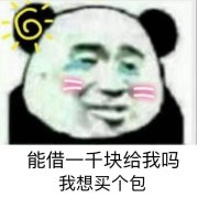 能借一千块给我吗，我想买个包