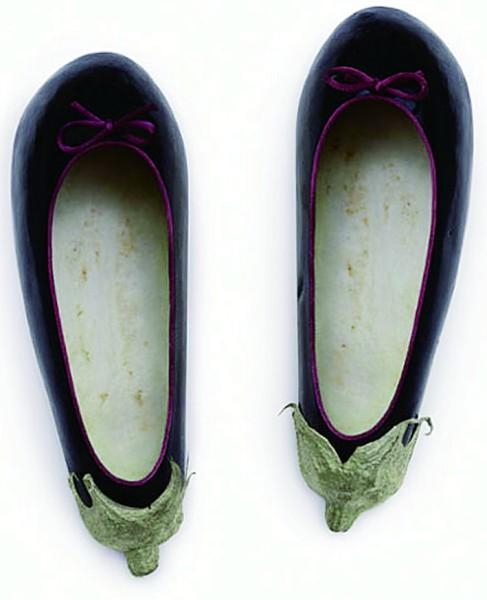茄子也能做鞋子呢 茄子也能做鞋子呢