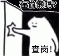 在偷懒吗?查岗!