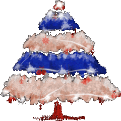 简画bling圣诞树表情包