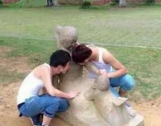 我估计雕塑都给你亲活了