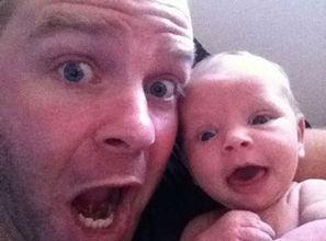 父子神同步的表情 父子神同步的表情