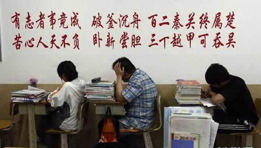 高考励志加油口号：有志者事竟成破釜沉舟百二秦关终属楚