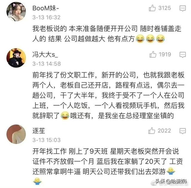 一家公司能放飞成什么样子 你们去的都是假公司吗哈哈哈