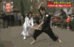日本搞笑功夫表演