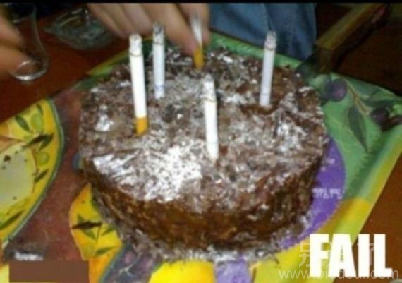 烟鬼的生日蛋糕。。 烟鬼的生日蛋糕。。