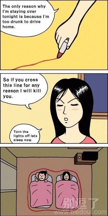 不许超过这条线! 嗯宝贝。 不许超过这条线! 嗯宝贝。