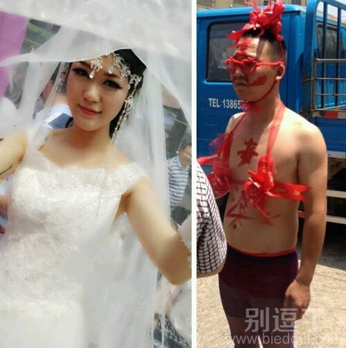 一个漂亮的新娘。