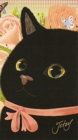 韩国猫咪漫画图片第二辑 黑色猫咪