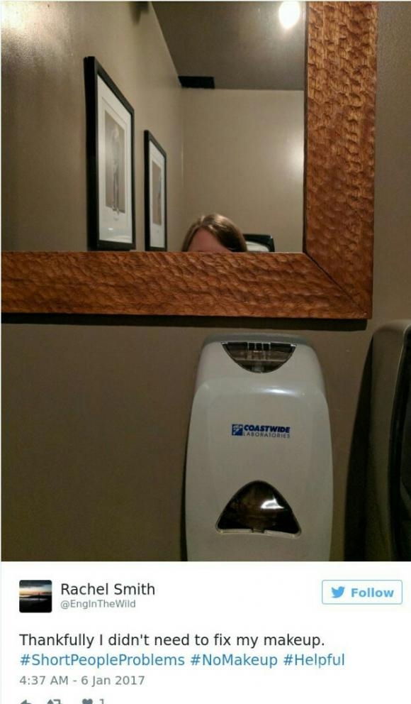 镜子太高了!!! 镜子太高了!!!