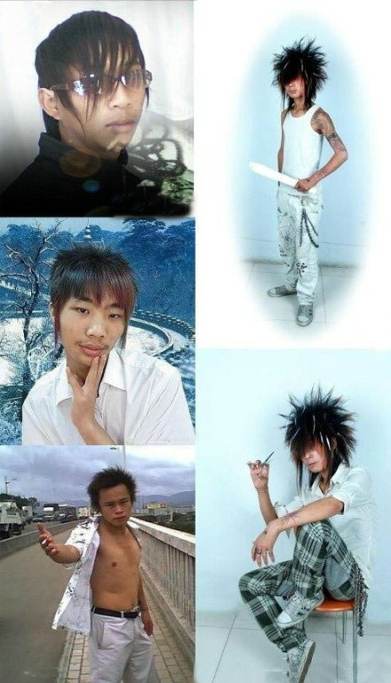 洋溢青春,超非主流的吐槽照片。