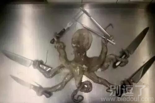 连餐具都 调皮了