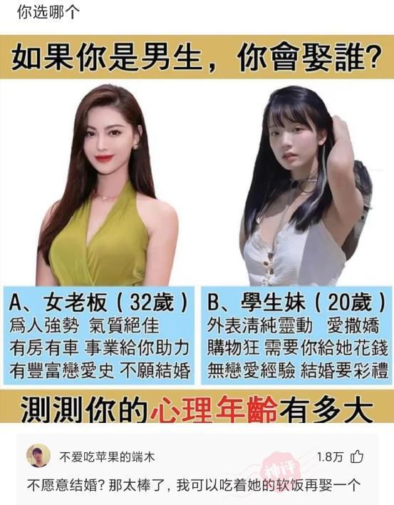 如果你是男生,你会娶谁? 如果你是男生,你会娶谁?