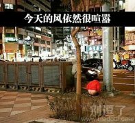 今天的风确实很大。 今天的风确实很大。