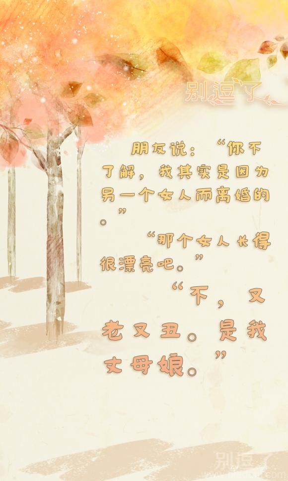 我其实是因为另一个女人而离婚的