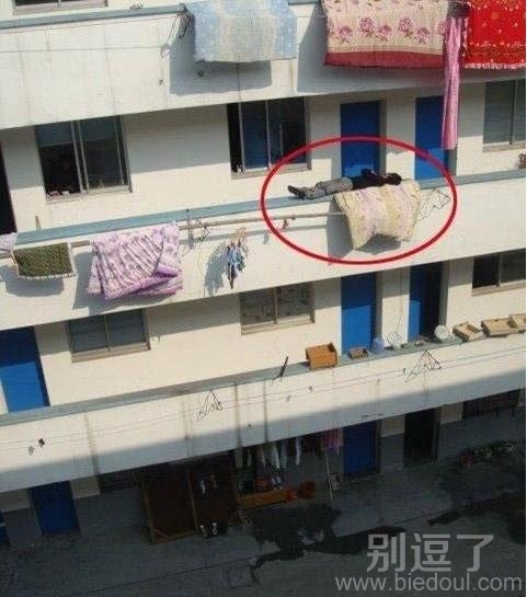 熟睡中......不怕死啊