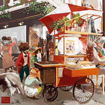 跃然纸上的动态插画作品 跃然纸上的动态插画作品