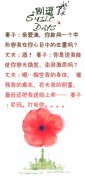一个字形容我在你心目中的位置
