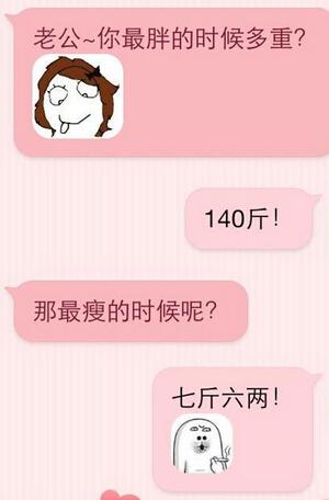 最胖和最瘦的时候都是多重？
