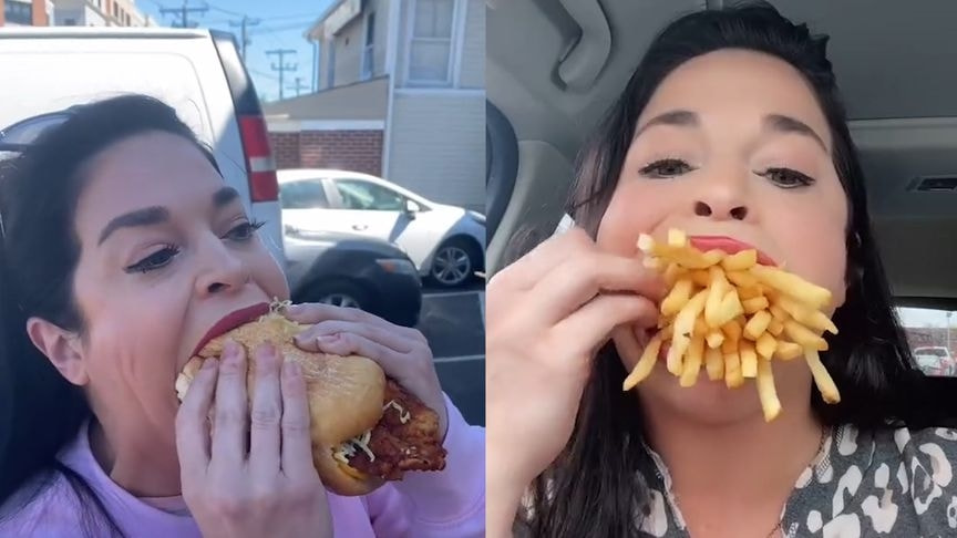 轻松一刻：人不努力就会像他们一样，1根薯条2人抢