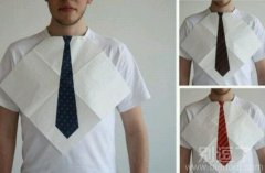 一个哥们的假领带。 一个哥们的假领带。